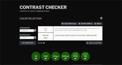 Desktop Screenshot of contrastchecker.com